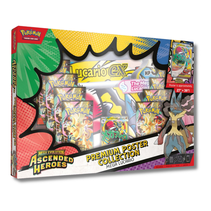Ascended Heroes Premium Poster Collection - Mega Lucario ex