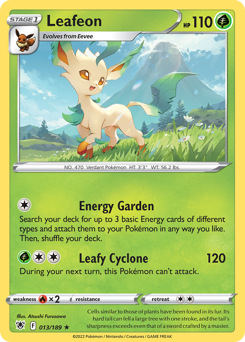 Leafeon Rare 013/189 Astral Radiance