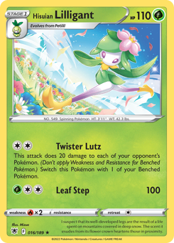 Hisuian Lilligant Holo Rare 016/189 Astral Radiance