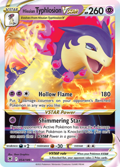 Hisuian Typhlosion VSTAR Ultra Rare 054/189 Astral Radiance