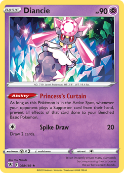 Diancie Holo Rare 068/189 Astral Radiance