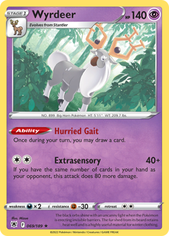 Wyrdeer Holo Rare 069/189 Astral Radiance