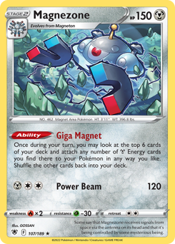 Magnezone Holo Rare 107/189 Astral Radiance