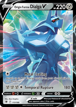 Origin Forme Dialga V Ultra Rare 113/189 Astral Radiance