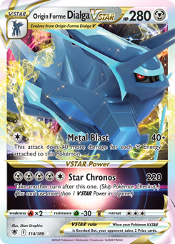 Origin Forme Dialga VSTAR Ultra Rare 114/189 Astral Radiance