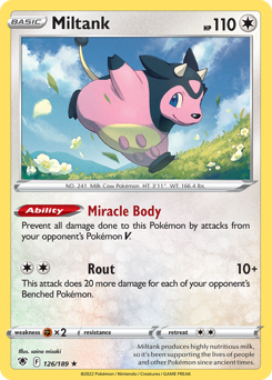 Miltank Holo Rare 126/189 Astral Radiance