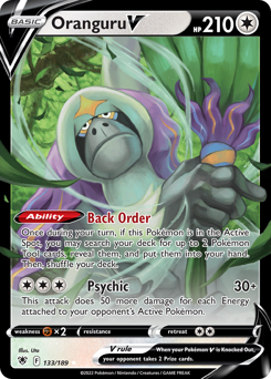 Oranguru V Ultra Rare 133/189 Astral Radiance