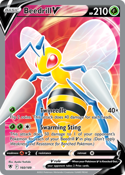 Beedrill V (Full Art) Ultra Rare 160/189 Astral Radiance