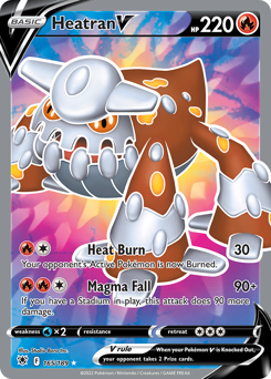 Heatran V (Full Art) Ultra Rare 165/189 Astral Radiance
