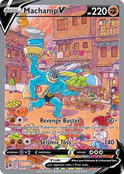 Machamp V (Alternate Full Art) Ultra Rare 172/189 Astral Radiance