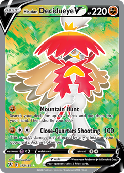 Hisuian Decidueye V (Full Art) Ultra Rare 173/189 Astral Radiance