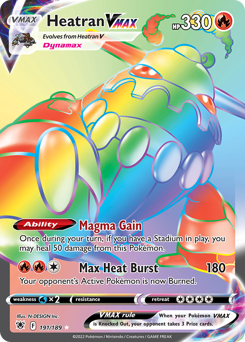 Heatran VMAX (Secret) Ultra Rare 191/189 Astral Radiance