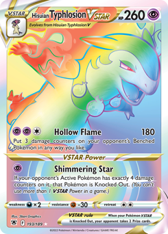 Hisuian Typhlosion VSTAR (Secret) Ultra Rare 193/189 Astral Radiance