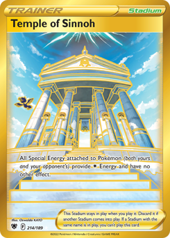 Temple of Sinnoh (Secret) Ultra Rare 214/189 Astral Radiance