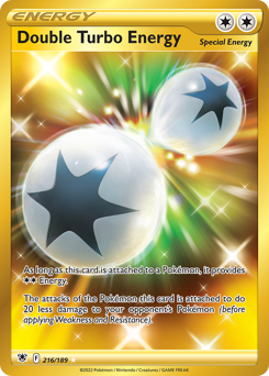 Double Turbo Energy (Secret) Ultra Rare 216/189 Astral Radiance