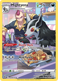 Mightyena Ultra Rare TG09/TG30 Astral Radiance Trainer Gallery