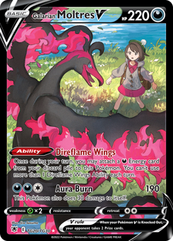 Galarian Moltres V Ultra Rare TG20/TG30 Astral Radiance Trainer Gallery