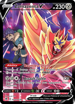 Zamazenta V Ultra Rare TG22/TG30 Astral Radiance Trainer Gallery