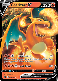 Charizard V Ultra Rare 017/172 Brilliant Stars Singles