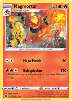 Magmortar Rare 020/172 Brilliant Stars Singles