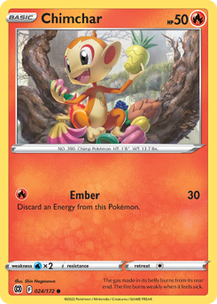 Chimchar Common 024/172 Brilliant Stars Singles