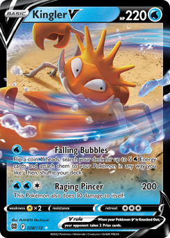Kingler V Ultra Rare 028/172 Brilliant Stars Singles