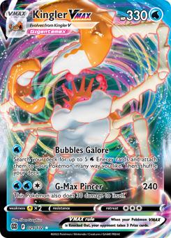 Kingler VMAX Ultra Rare 029/172 Brilliant Stars Singles