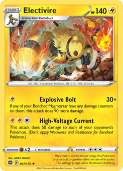 Electivire Rare 047/172 Brilliant Stars Singles