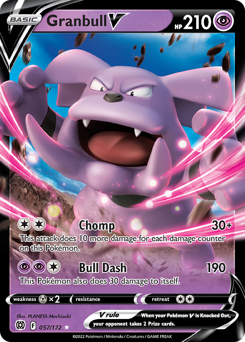 Granbull V Ultra Rare 057/172 Brilliant Stars Singles