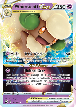 Whimsicott VSTAR Ultra Rare 065/172 Brilliant Stars Singles