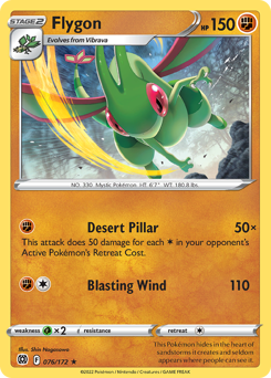 Flygon Rare 076/172 Brilliant Stars Singles