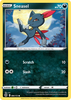 Sneasel Common 086/172 Brilliant Stars Singles