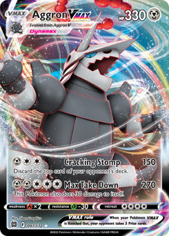 Aggron VMAX Ultra Rare 097/172 Brilliant Stars Singles