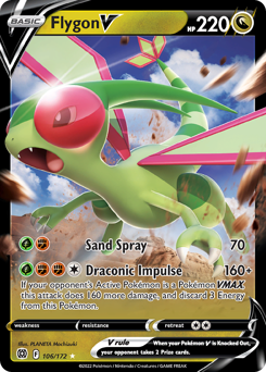Flygon V Ultra Rare 106/172 Brilliant Stars Singles