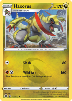 Haxorus Rare 112/172 Brilliant Stars Singles