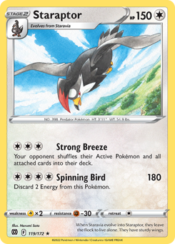 Staraptor Rare 119/172 Brilliant Stars Singles