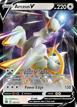 Arceus V Holo Rare 122/172 Brilliant Stars Singles