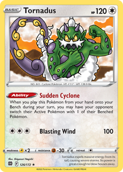 Tornadus Rare 126/172 Brilliant Stars Singles