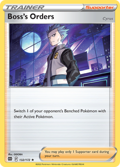 Boss's Orders Holo Rare 132/172 Brilliant Stars Singles