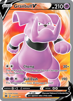 Granbull V (Full Art) Ultra Rare 159/172 Brilliant Stars Singles