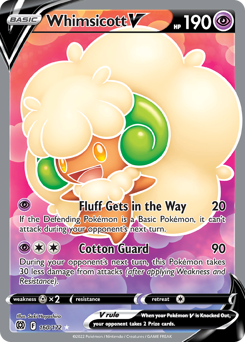 Whimsicott V (Full Art) Ultra Rare 160/172 Brilliant Stars Singles