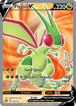 Flygon V (Full Art) Ultra Rare 164/172 Brilliant Stars Singles