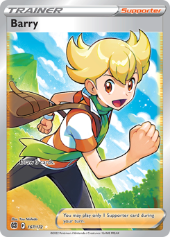 Barry (Full Art) Ultra Rare 167/172 Brilliant Stars Singles