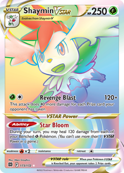 Shaymin VSTAR (Secret) Ultra Rare 173/172 Brilliant Stars Singles