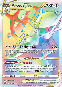 Arceus VSTAR (Secret) (176) Ultra Rare 176/172 Brilliant Stars Singles