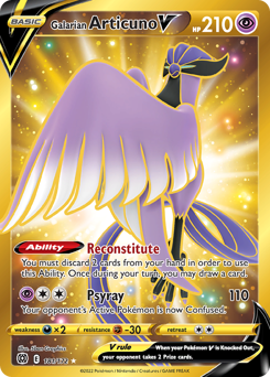 Galarian Articuno V (Secret) Ultra Rare 181/172 Brilliant Stars Singles
