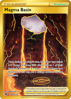 Magma Basin (Secret) Ultra Rare 185/172 Brilliant Stars Singles