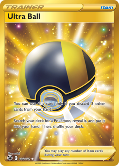 Ultra Ball (Secret) Ultra Rare 186/172 Brilliant Stars Singles