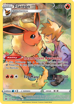 Flareon Ultra Rare TG01/TG30 Brilliant Stars Trainer Gallery