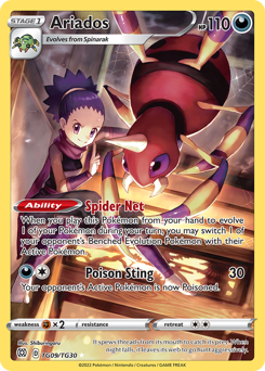 Ariados Ultra Rare TG09/TG30 Brilliant Stars Trainer Gallery